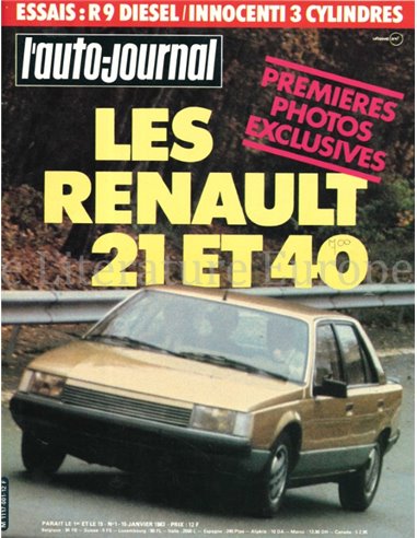 1983 L'AUTO-JOURNAL MAGAZIN 1 FRANZÖSISCH