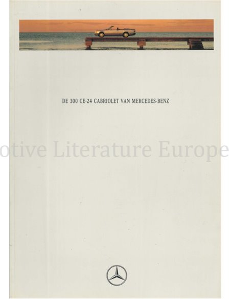 1992 MERCEDES BENZ E CLASS 300 CE-24 CABRIOLET BROCHURE DUTCH