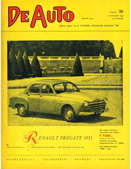 1954 DE AUTO MAGAZINE 50 DUTCH