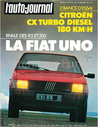 1983 L'AUTO-JOURNAL MAGAZINE 7 FRANS
