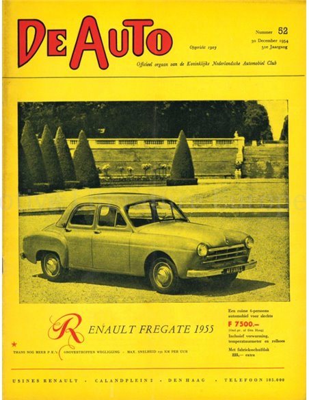 1954 DE AUTO MAGAZINE 52 DUTCH