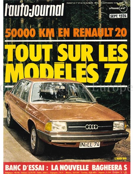 1976 L'AUTO-JOURNAL MAGAZIN 16 FRANZÖSISCH