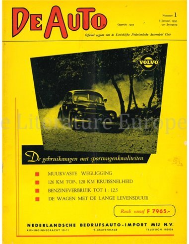 1954 DE AUTO MAGAZIN 01 NIEDERLÄNDISCH
