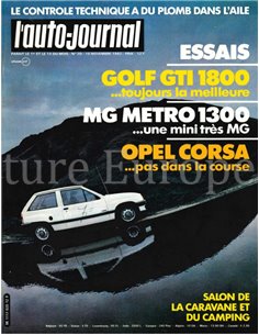 1982 L'AUTO-JOURNAL MAGAZINE 20 FRENCH