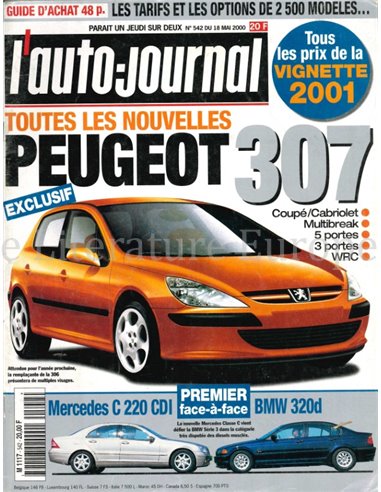 2000 L'AUTO-JOURNAL MAGAZIN 542 FRANZÖSISCH