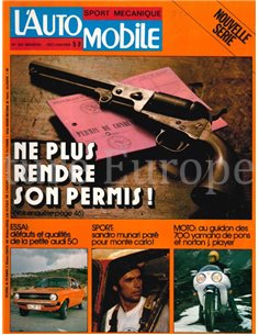 1974 L'AUTOMOBILE MAGAZINE 343 FRENCH