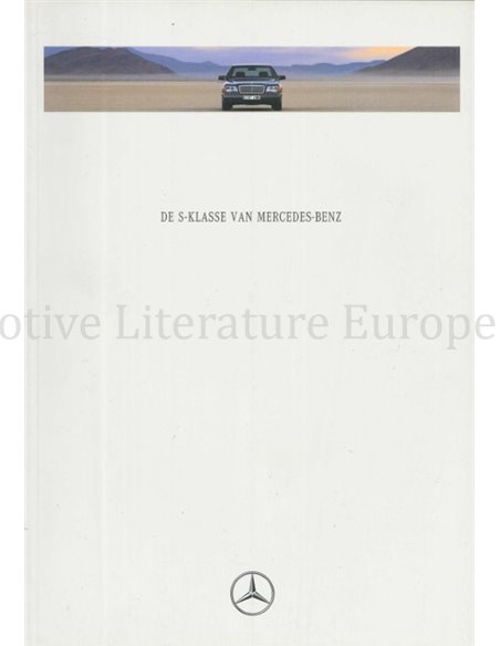 1991 MERCEDES BENZ S KLASSE PROSPEKT NIEDERLÄNDISCH