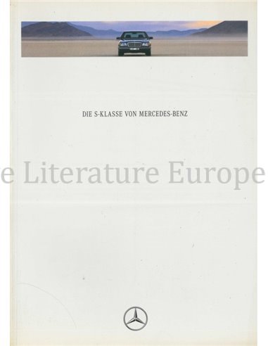 1991 MERCEDES BENZ S KLASSE PROSPEKT DEUTSCH