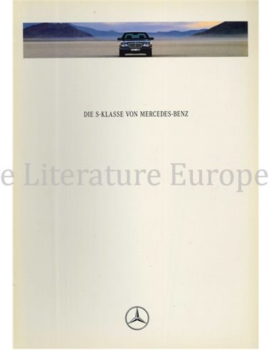 1991 MERCEDES BENZ S KLASSE BROCHURE DUITS