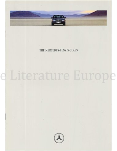 1991 MERCEDES BENZ S KLASSE PROSPEKT ENGLISCH