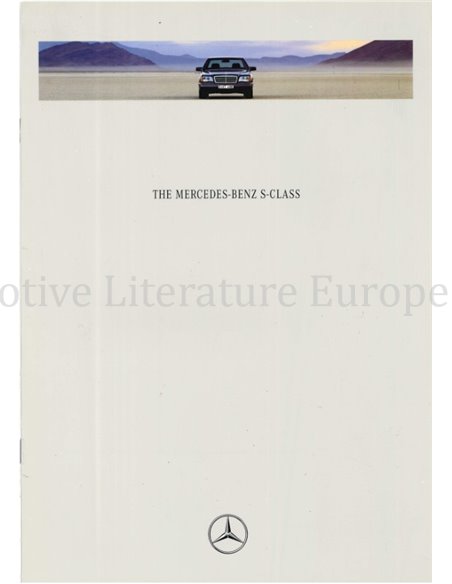 1991 MERCEDES BENZ S CLASS BROCHURE ENGLISH