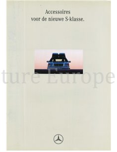 1991 MERCEDES BENZ S KLASSE ZUBEHÖR PROSPEKT NIEDERLÄNDISCH