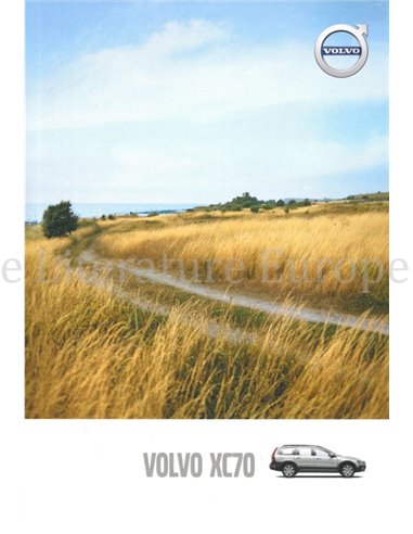 2016 VOLVO XC70 BROCHURE DUITS