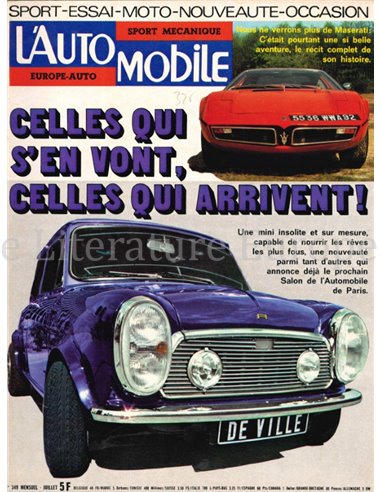 1975 L'AUTOMOBILE MAGAZINE 349 FRENCH