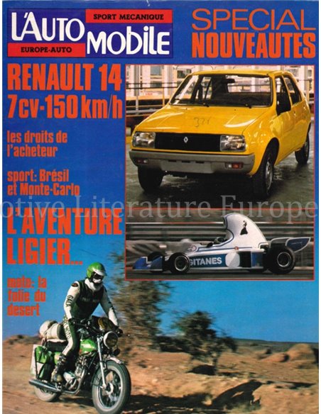 1976 L'AUTOMOBILE MAGAZINE 356 FRENCH