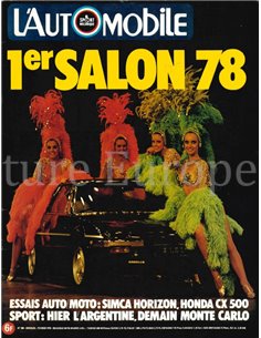 1978 L'AUTOMOBILE MAGAZINE 380 FRENCH