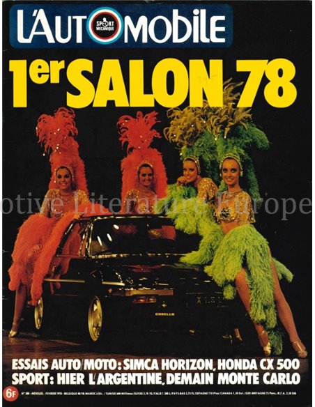 1978 L'AUTOMOBILE MAGAZIN 380 FRANZÖSISCH