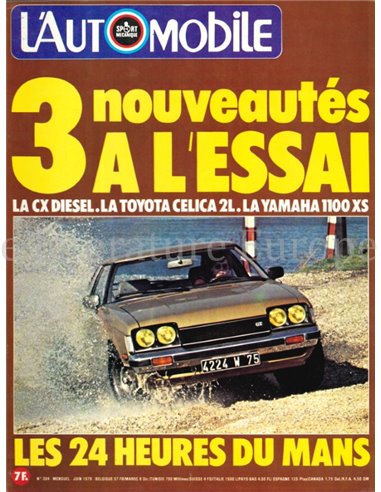 1978 L'AUTOMOBILE MAGAZIN 384 FRANZÖSISCH