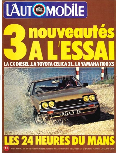 1978 L'AUTOMOBILE MAGAZIN 384 FRANZÖSISCH