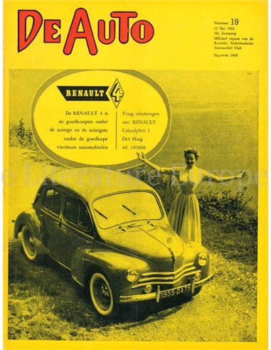 1955 DE AUTO MAGAZIN 19 NIEDERLÄNDISCH