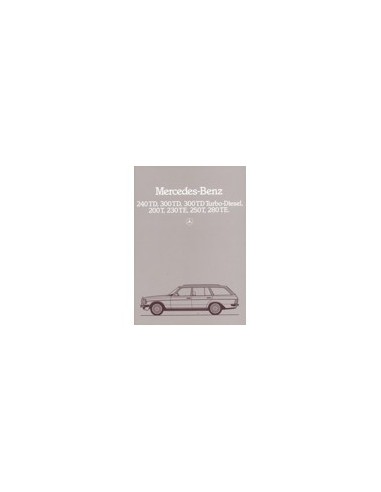 1981 MERCEDES BENZ E KLASSE T BROCHURE NEDERLANDS