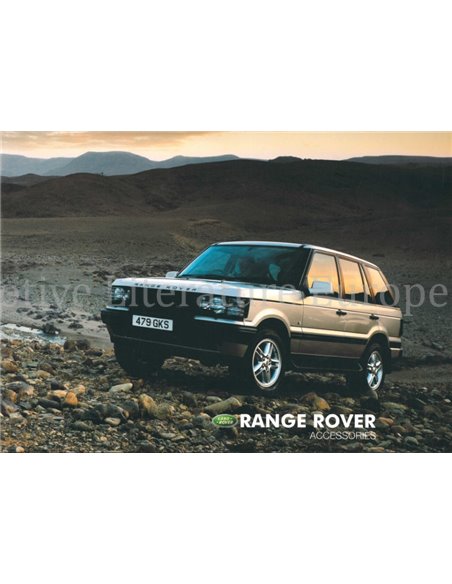 2002 RANGE ROVER ZUBEHÖR PROSPEKT ENGLISCH
