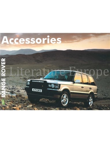 2001 RANGE ROVER ACCESSOIRES BROCHURE ENGELS