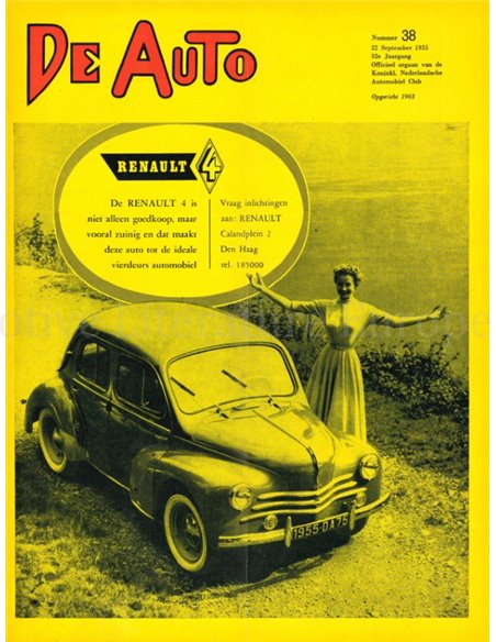 1955 DE AUTO MAGAZIN 38 NIEDERLÄNDISCH