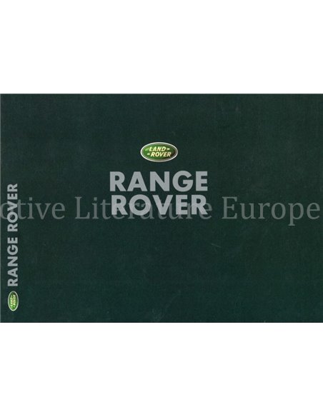 1999 RANGE ROVER BROCHURE NEDERLANDS