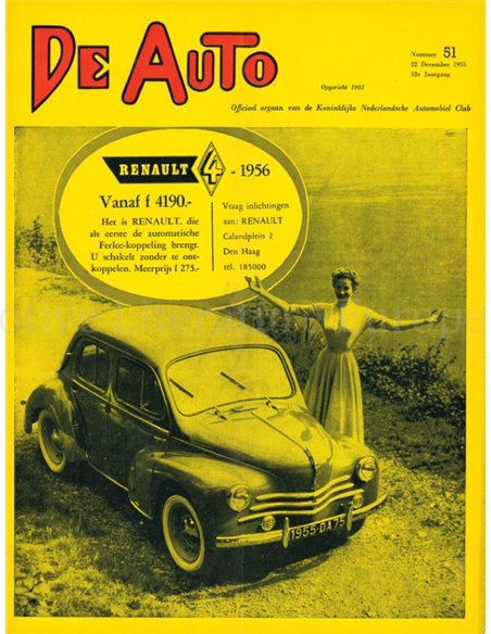 1955 DE AUTO MAGAZINE 51 DUTCH