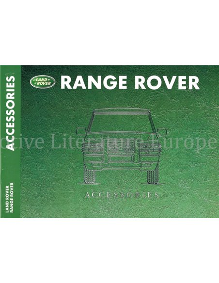 1999 RANGE ROVER ZUBEHÖR PROSPEKT ENGLISCH