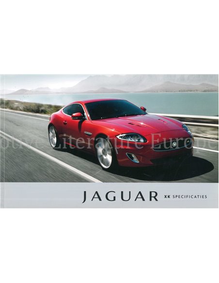 2011 JAGUAR XK SPECIFICATIES BROCHURE ENGELS