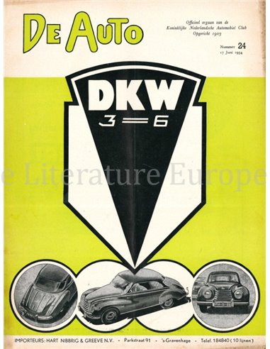 1954 DE AUTO MAGAZIN 24 NIEDERLÄNDISCH
