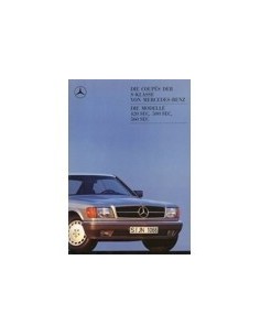 1988 MERCEDES BENZ S KLASSE COUPE BROCHURE DUITS