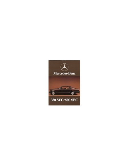 1982 MERCEDES BENZ S KLASSE COUPE BROCHURE NEDERLANDS