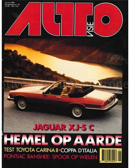 1988 AUTOVISIE MAGAZIN 10 NIEDERLÄNDISCH