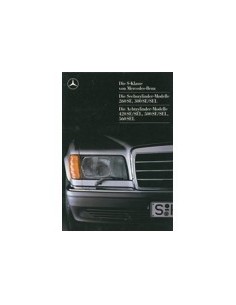 1986 MERCEDES BENZ S KLASSE BROCHURE DUITS