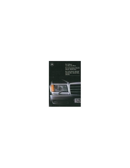 1986 MERCEDES BENZ S KLASSE BROCHURE DUITS