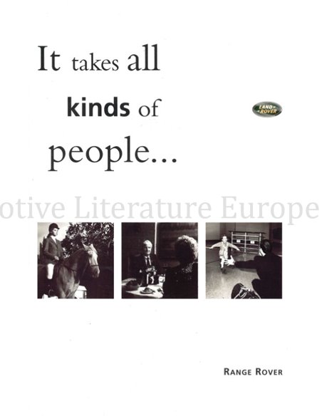 1994 RANGE ROVER BROCHURE ENGELS