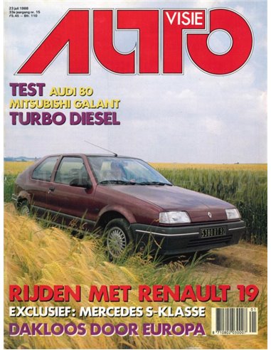 1988 AUTOVISIE MAGAZIN 15 NIEDERLÄNDISCH