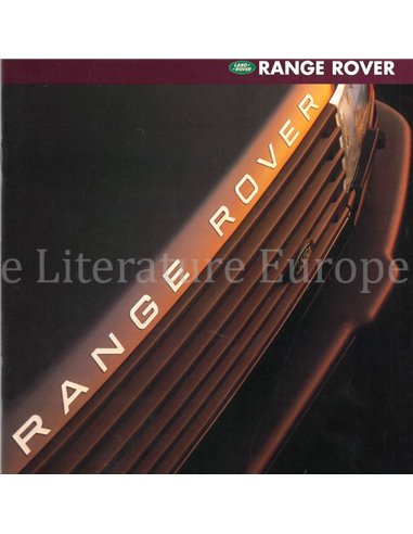 1996 RANGE ROVER BROCHURE ENGLISH