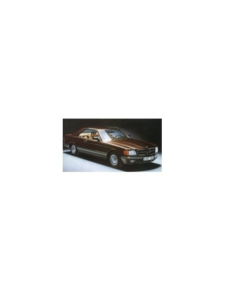 1982 MERCEDES BENZ S KLASSE COUPE BROCHURE FRANS