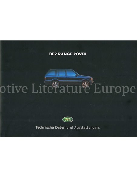 2000 RANGE ROVER BROCHURE GERMAN