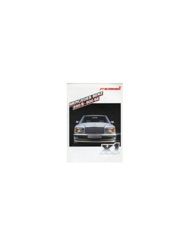 1984 MERCEDES BENZ S KLASSE KAMEI BROCHURE DUITS