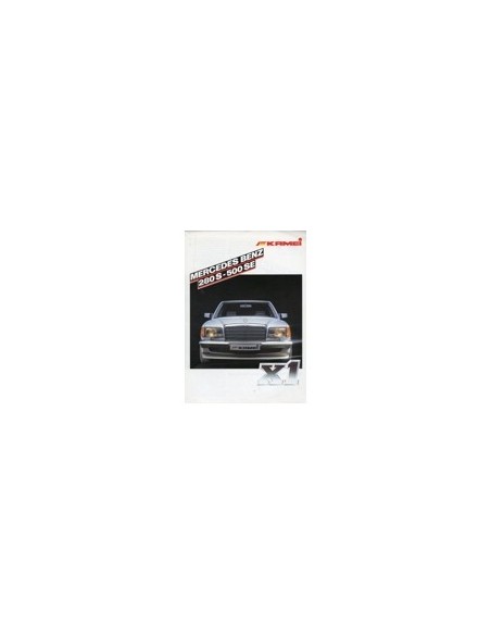 1984 MERCEDES BENZ S KLASSE KAMEI BROCHURE DUITS