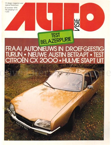 1974 AUTOVISIE MAGAZINE 05N NEDERLANDS