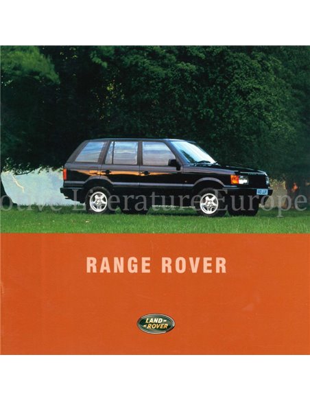 1995 RANGE ROVER PROSPEKT ENGLISCH
