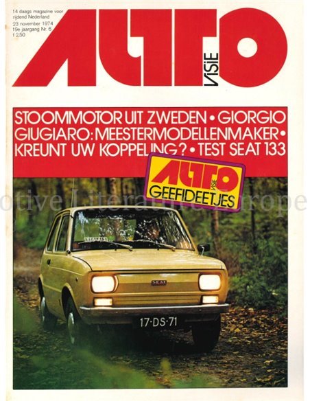 1974 AUTOVISIE MAGAZINE 06N DUTCH