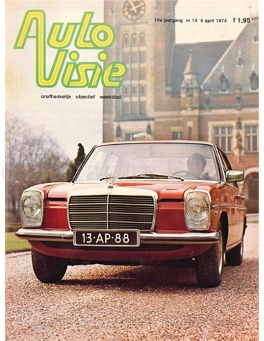 1974 AUTOVISIE MAGAZINE 14 DUTCH