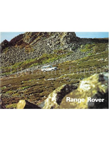 1977 LAND ROVER RANGE ROVER BROCHURE DUTCH
